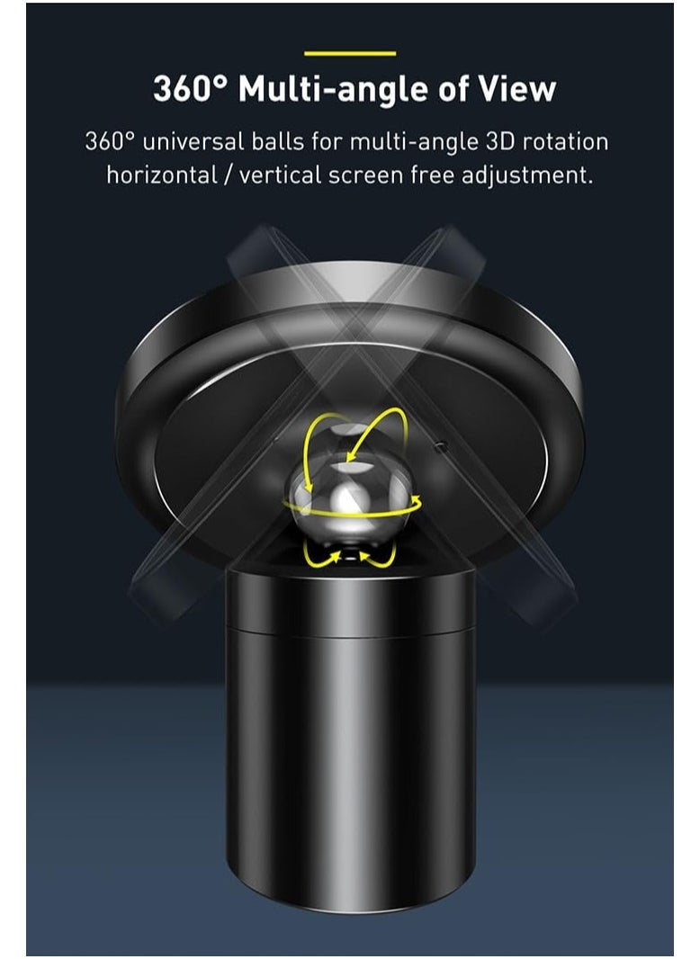 Baseus MagSafe Magnetic Car Mount, Magnetic Phone Holder for Dashboard and Air Vent, with Strong Magnets, Compatible with iPhone 16/16e/15/14/13/12 Series, Samsung Galaxy, Android Phones and All Smartphones, Includes 1 Metal Ring for Non-MagSafe Devices  - Image 3