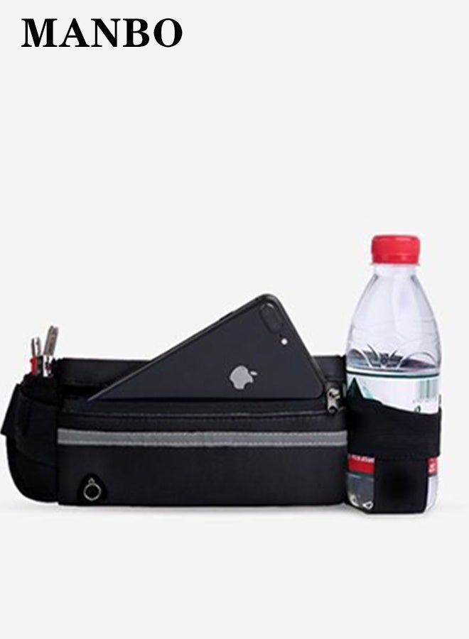 MANBO Sports Running Waist Pack for Men Women, Elastic Phone Bag, Slim Body-Hugging Fanny Pack for Outdoor Running - Image 3