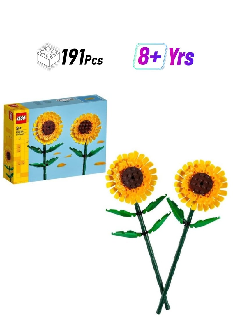 LEGO Sunflowers Building Playset 40524 Building Blocks Toy Set; Flowers Botanical Collection - Image 1