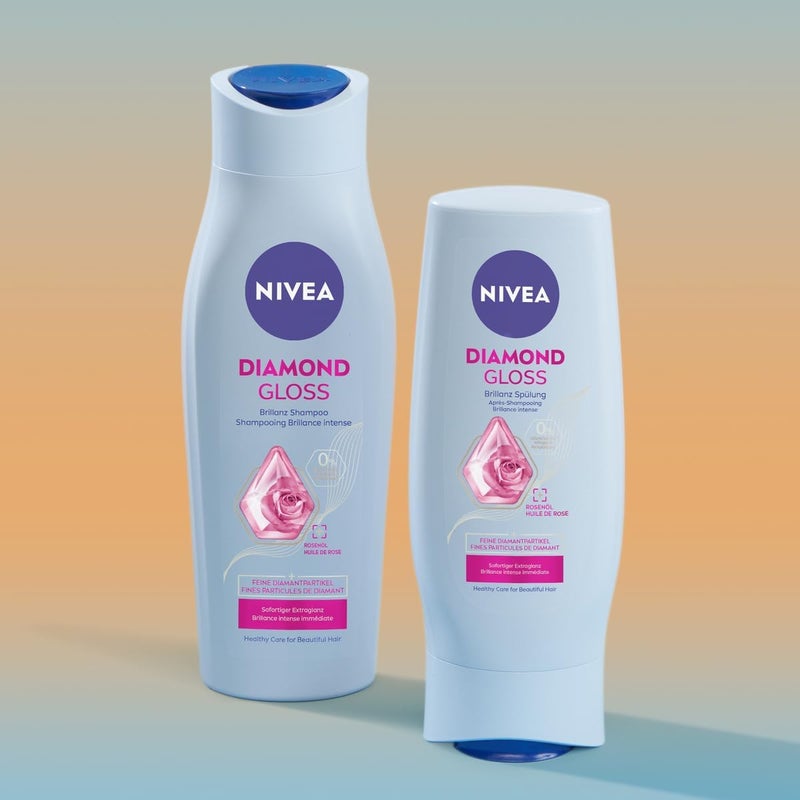 Nivea Diamond Shine pH Balance Conditioner (200 ml) Hair Conditioner with Diamond Shine Particles Conditioner for Healthy and Naturally Beautiful Hair - Image 2