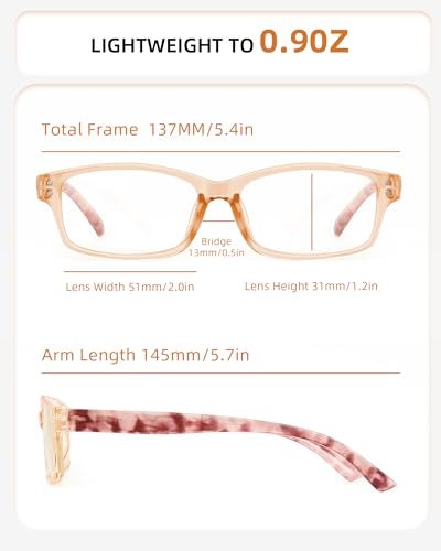 JOLISU Reading Glasses for Women Men - 5 Pack Ladies Fashion Readers Computer Eyeglasses W/Spring Hinge - Blue Light Blocking Reading Glasses Anti Eyestrain 1.75 - Image 2