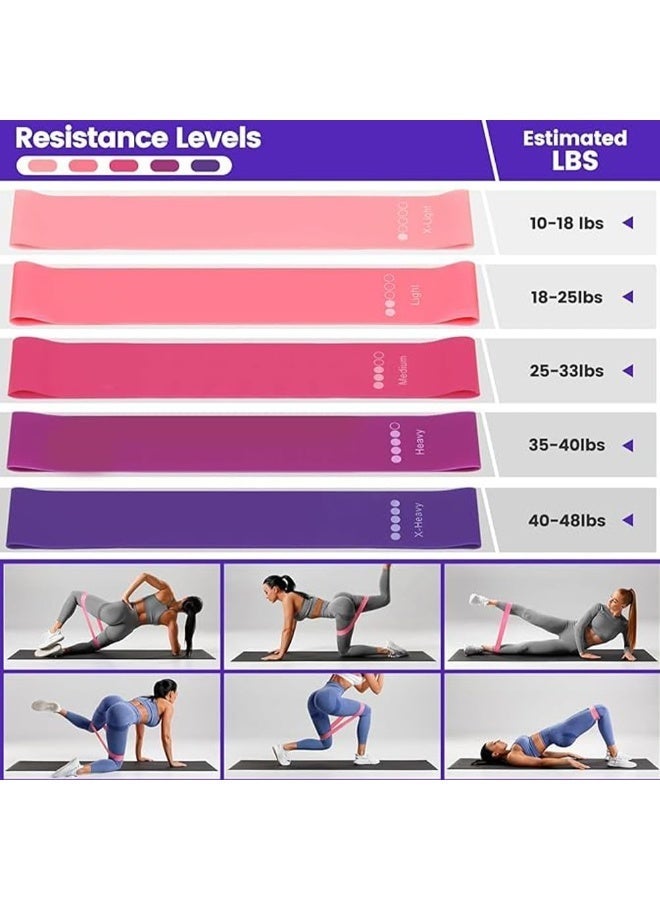 NIUB 18-Piece Pilates Kit – Ring, Ball, Magic Circle, Resistance Bands & Anti-Slip Socks - Image 5
