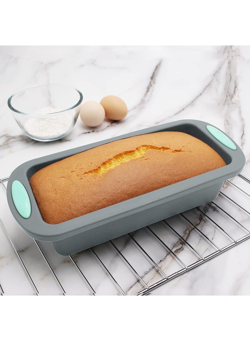 Mmmon 3 Pack Silicone Bakeware Set, Non-Stick Kitchen Oven Baking Pans, Silicone Cake Molds with Cake Pan, Donut Pan and Loaf Pan - Image 3