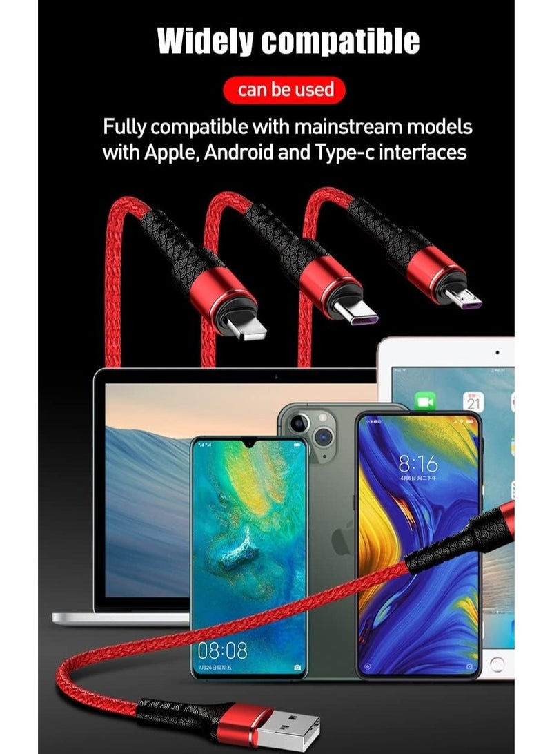 ELTRAZONE 3 in 1 Multi 5A original fast charging 1.2m cable, CE, FCC, ROSH Certified, Lighting/Type C/Micro, compatible with iPhone 3A /Huawei/Samsung/OPPO vooc/Xiaomi/Honor - Image 4