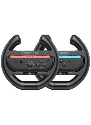 2-pack steering wheel for Nintendo Switch 2 Joycon, realistic racing experience and comfortable grip, non-slip grip and perfect-fitting buttons, protect Joy Con controllers from scratches/impacts - pzsku/ZAE8A4431AD5B6D1E062DZ/45/1749874849/3a753fde-838b-4594-a9ab-c30453e79972