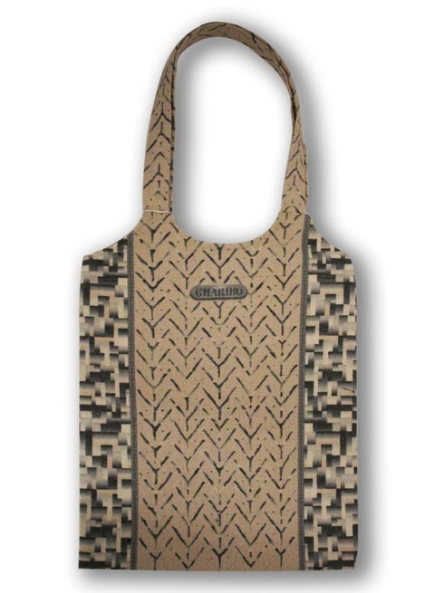 Casual Printed Linen Tote Bag  H230006b
