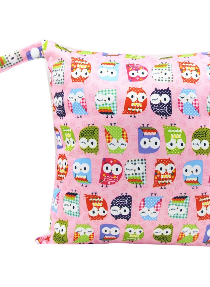 wenhuaren Cartoon Cute Print Stroller Hanging Bag Multi-functional Diaper Storage Bag Diaper Pad Hanging Bag  - Image 1