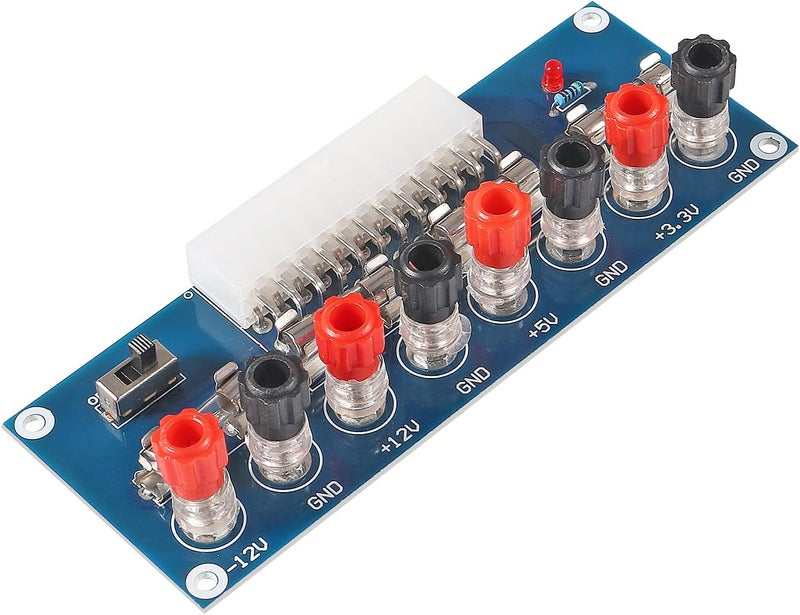 MELIFE 2pcs 24 Pin ATX Power Supply Breakout Adapter Module Desktop Computer Chassis Computer PC Power Supply Breakout Module Adapter 12V 5V 33V ATX Transfer Board - Image 5
