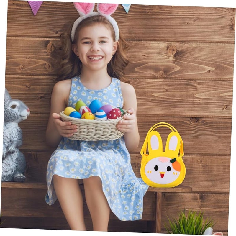 Easter Bunny Cloth Snack Bag Cute Candy Holder Lightweight Sturdy For Treats - Image 4