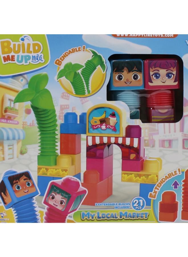 Happy Line Build Me Up My Local Market - 21 Pcs - Image 3