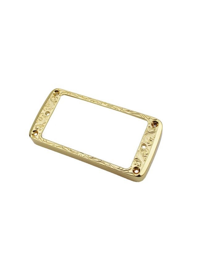 Guyker - Curved Bottom Metal Humbucker Pickup Mounting Ring Set - Replacement Frame Compatible with Les Paul LP Style Electric Guitar (2 Pack, Gold) - Image 3