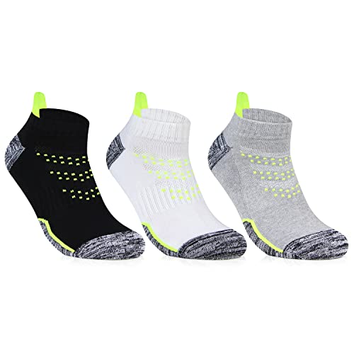 Bonjour Men’s Secret Length Terry Sports Socks – Pack of 3 | Cushioned, Breathable & Comfortable Athletic Socks - Image 1