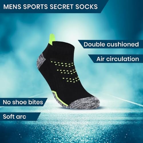 Bonjour Men’s Secret Length Terry Sports Socks – Pack of 3 | Cushioned, Breathable & Comfortable Athletic Socks - Image 5
