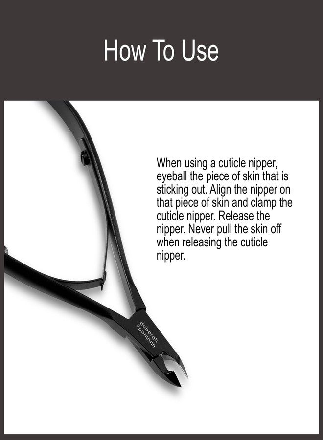 Deborah Lippmann Cuticle Nippers | Stainless Steel Cuticle Trimmers for Fingernail and Toenail Care | Durable Tool for Manicure and Pedicure - Image 4