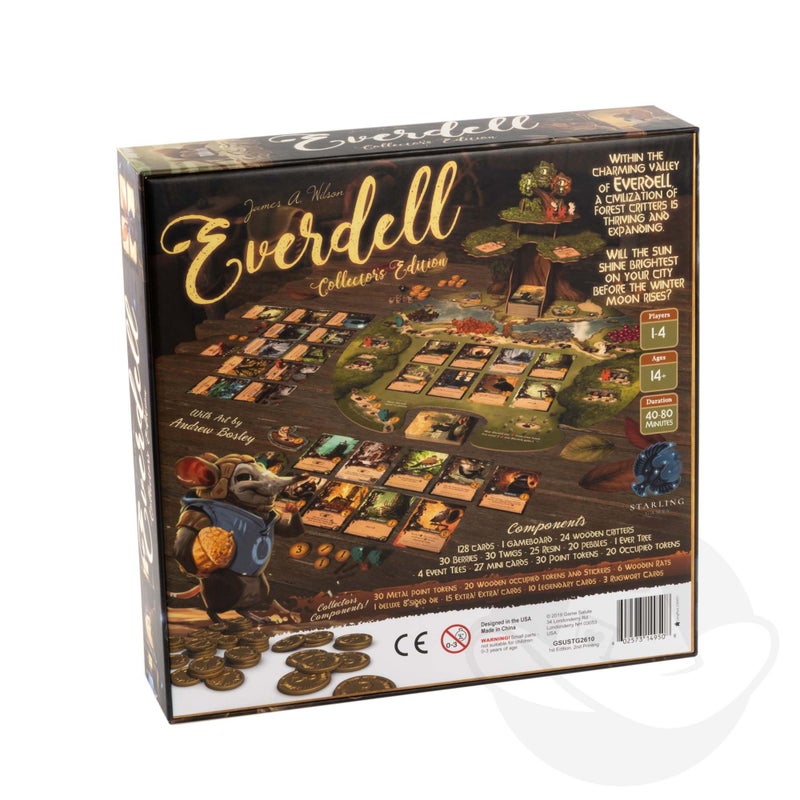 STARLING GAMES Everdell Collectorâ€™s Edition Board Game â€“ Premium Strategy Worker Placement Game for Adults & Teens, 1â€“4 Players, Age 14+, Deluxe Fantasy Tabletop Game with Exclusive Content & Metal Tokens - Image 2
