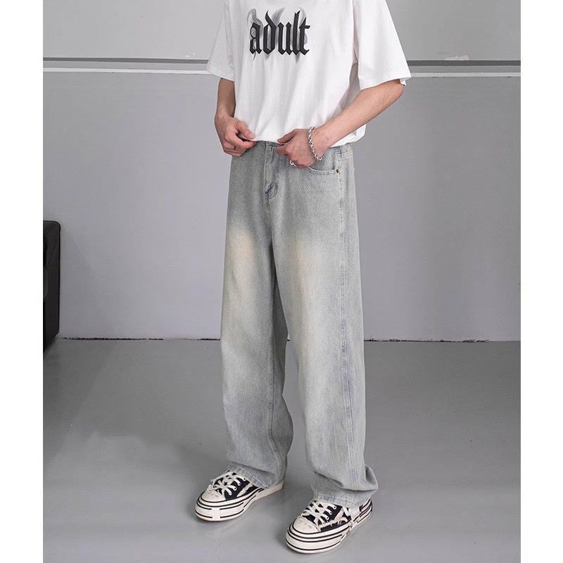 Unisex Classic Denim Jeans Loose Fit Daily Outdoor Wear - Image 5