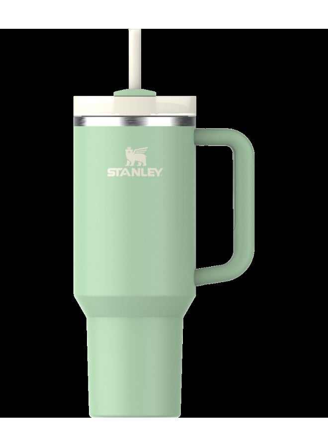 Stanley 40oz Stanley Quencher 2.0 Tumbler Insulated Travel Cup with Handle & Straw – Pistachio - Image 1