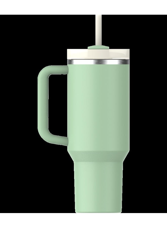 Stanley 40oz Stanley Quencher 2.0 Tumbler Insulated Travel Cup with Handle & Straw – Pistachio - Image 2