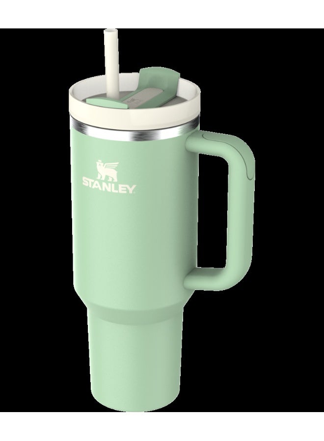 Stanley 40oz Stanley Quencher 2.0 Tumbler Insulated Travel Cup with Handle & Straw – Pistachio - Image 3
