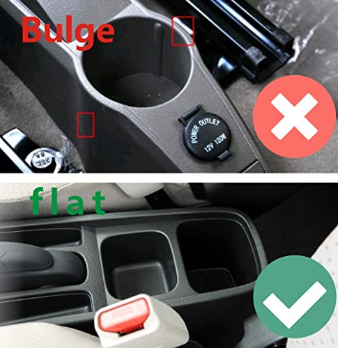 Tocsho Armrest Box Double Layer Front Center Console Black Leather with Charging 7 USB Ports for Universal Car - Image 2