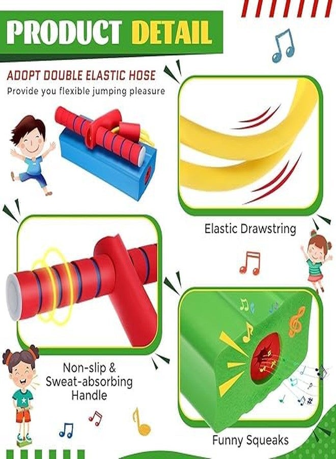 Suvaniq Kids Pogo Jumper Fun and Safe Pogo Stick for Toddlers, Durable Foam Bungee Jumping Stick Makes Squeaky Sounds Improves Balance, Bouncing Toy for Ages 3 and up Holds up to 250lbs - Image 4