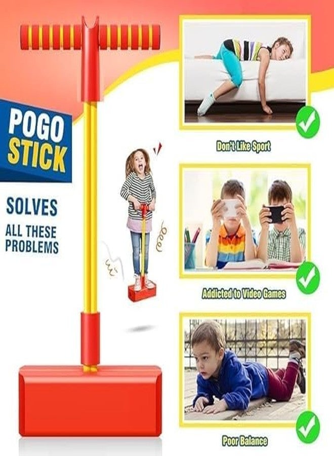 Suvaniq Kids Pogo Jumper Fun and Safe Pogo Stick for Toddlers, Durable Foam Bungee Jumping Stick Makes Squeaky Sounds Improves Balance, Bouncing Toy for Ages 3 and up Holds up to 250lbs - Image 3