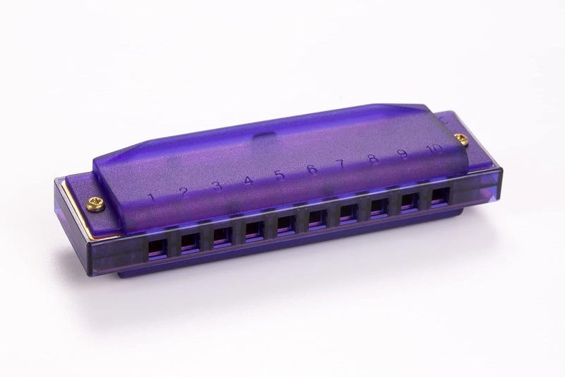 HOHNER Translucent Harp C Harmonica - Purple - Image 2