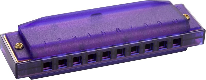 HOHNER Translucent Harp C Harmonica - Purple - Image 1