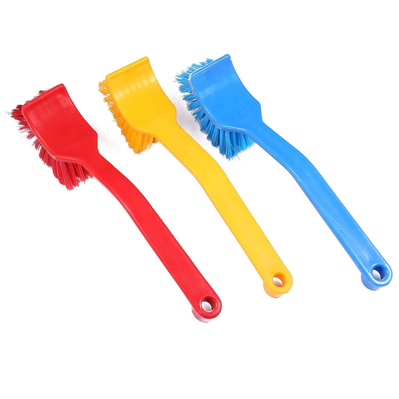 Stager Plastic Wash Basin/Toilet Seat Cleaning Brush (Multicolour) - Set of 2 Pieces - Image 2