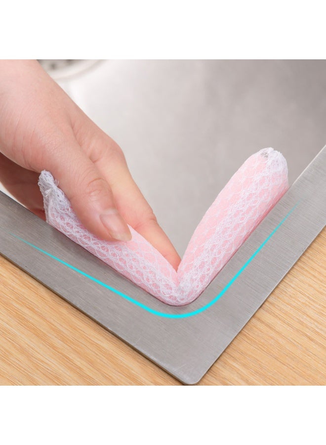 Kitchen cleaning sponge wipe is prone to bubbles, nylon mesh cloth dishcloth is soft, stain free, and does not damage the pot cleaning wipe 10 pack - Image 5
