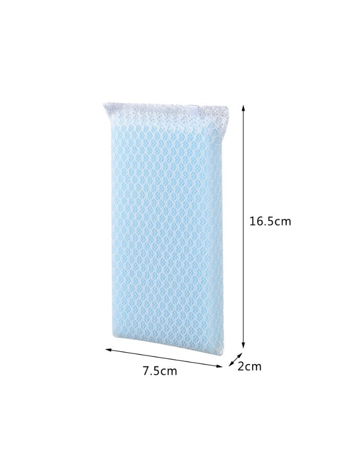 Kitchen cleaning sponge wipe is prone to bubbles, nylon mesh cloth dishcloth is soft, stain free, and does not damage the pot cleaning wipe 10 pack - Image 2