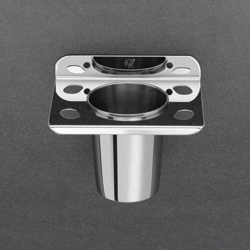 Raxon Innovation Tumbler Holder from Point Series Premium Stainless Steel Toothbrush Holder Bathroom Organizer with Glossy Finish Bathroom Acessories PS1 Tumbler Holder - Image 1