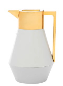 Alsaif Gallery Everest thermos Lydia light gray with golden handle 1 liter  - Image 2