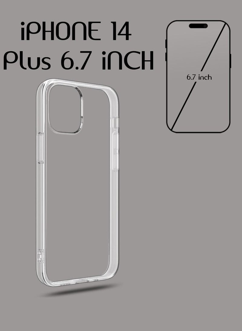 DIGI CORE Silicone Protective Case Cover For Apple iPhone 14 Plus 6.7 Inch Clear - Image 2