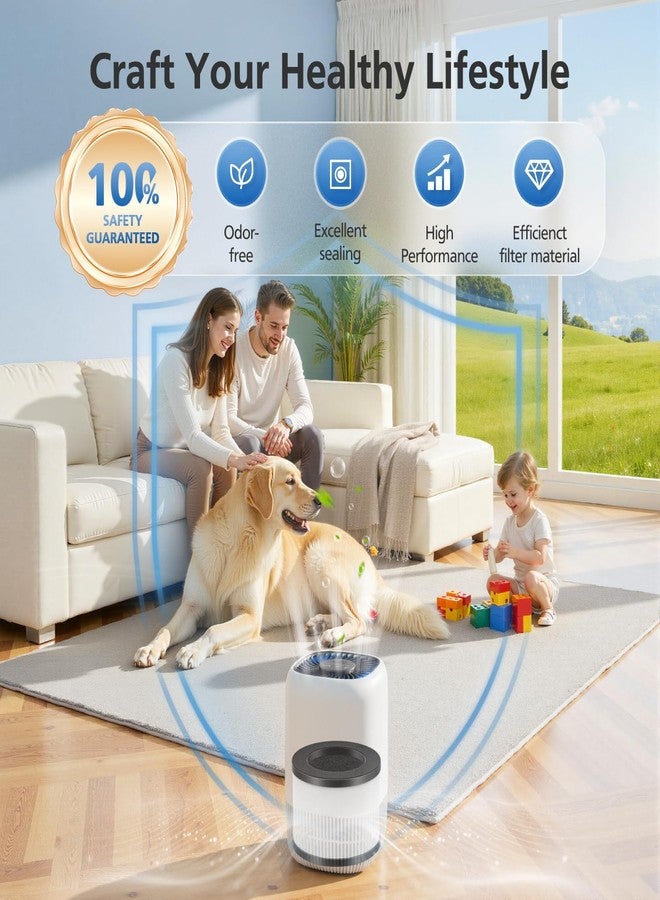 LINNIW 3 Pack TZ-K1 Replacement Filter Compatible with ToLife TZ-K1 Air Puri-fier, MK01 MK06 and FreAire KN6391 Air Purifi-ers, 3-in-1 H13 HEPA Filter, Activated Carbon and Pre-filter, 360° Rotating Filter - Image 5