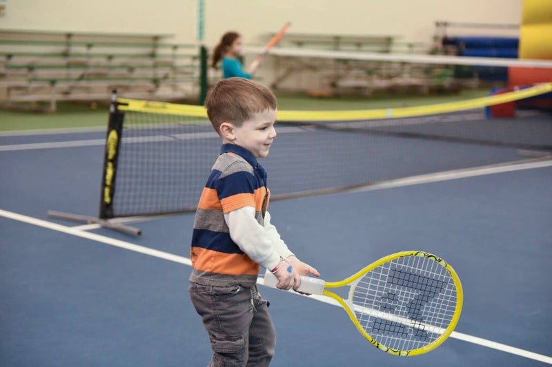 insum 17'' Junior Tennis Racket for Aged 2-3 Y with Strap Bag Kids Tennis Racquet (17inch-Yellow) - Image 5