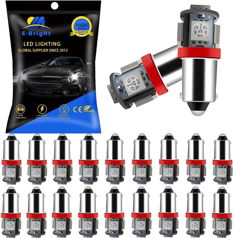 YM EBright E-Bright 20-Pack Red BA9S LED Bulbs for Car Door Lights - Image 1