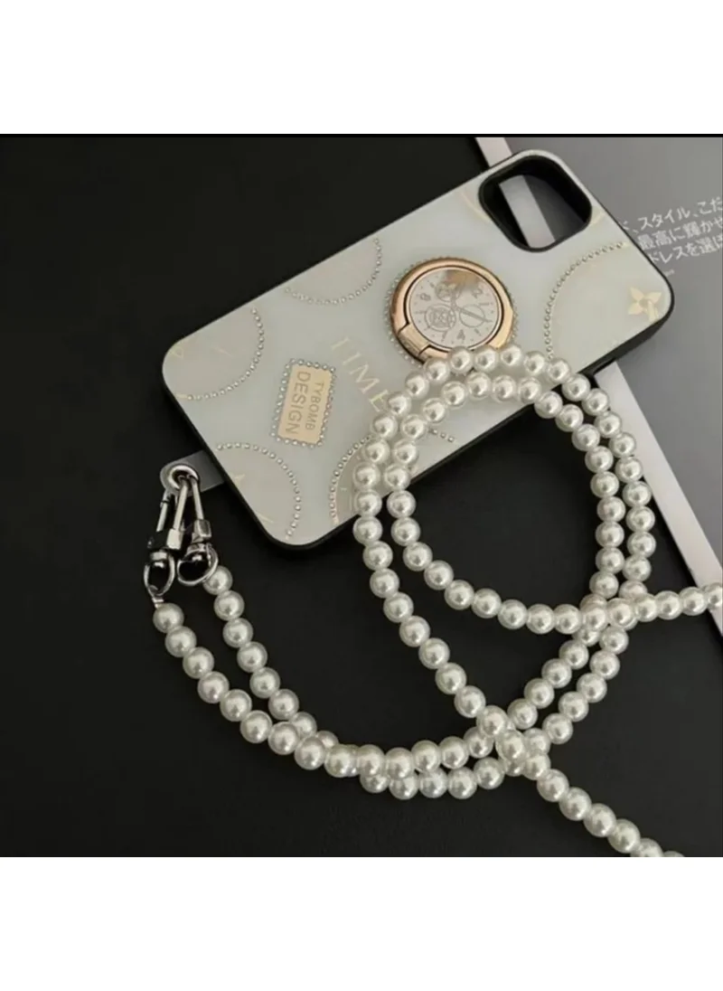 Angelika Lux Pearl Phone, Name Badge and Bag Strap Chain