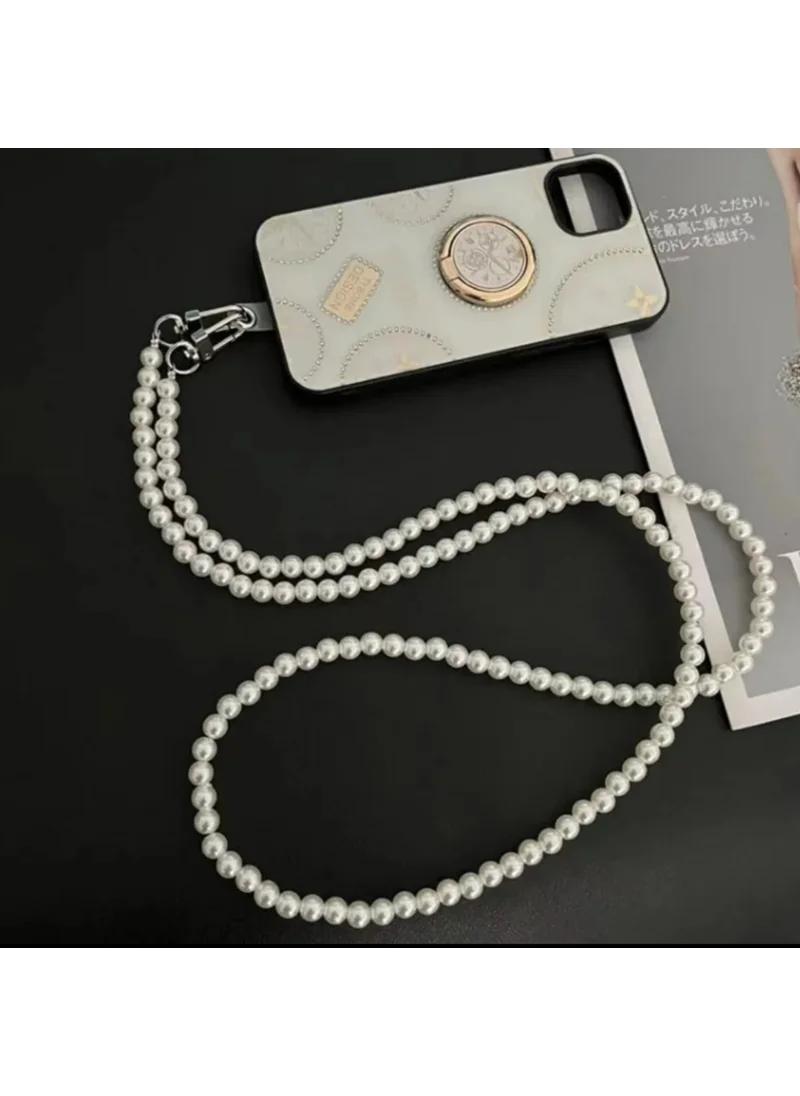 Angelika Lux Pearl Phone, Name Badge and Bag Strap Chain