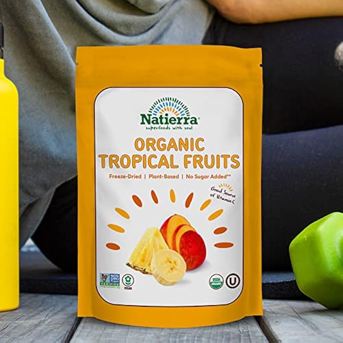 NATIERRA Nature's All Foods Organic Freeze-Dried Tropical Fruits | Non-GMO & Vegan | 1.5 Ounce - Image 3