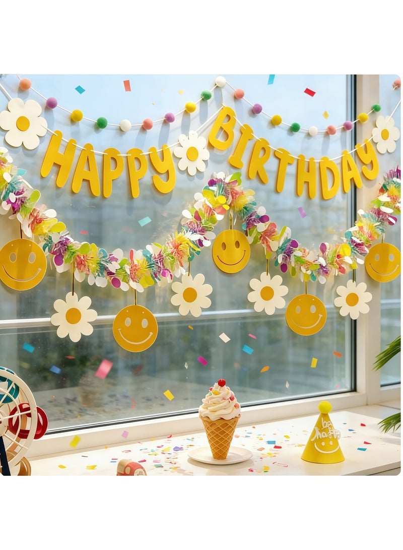 عالم البالونات لافتات عيد ميلاد سعيد، لافتات حروف ملونة مخصصة، زينة أعياد ميلاد للأطفال والرضع والكبار، لوازم الحفلات - Image 1