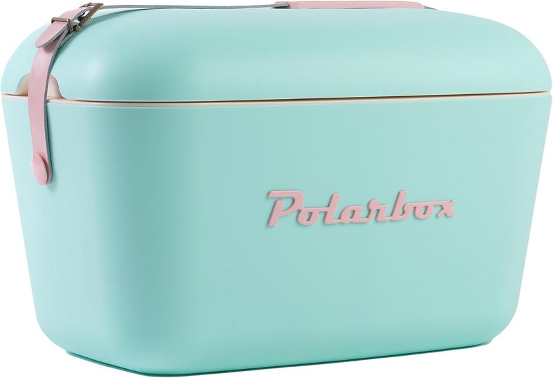 بولار بوكس مبرد قابل للحمل من Polarbox – سعة 12 لتر، مبرد للشاطئ، مبرد صغير قابل للحمل، مبرد عتيق الطراز، مقبض قابل للتعديل - Image 1