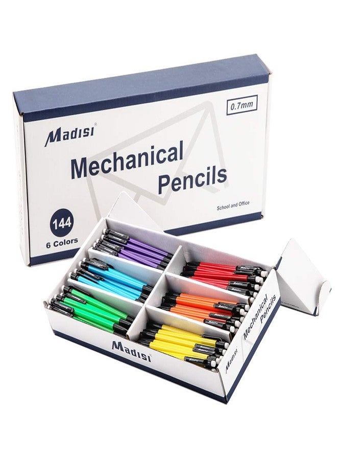 Madisi Mechanical Pencil, 0.7mm Medium Point, HB #2 Lead, Assorted Barrels, 144-Count - Image 1