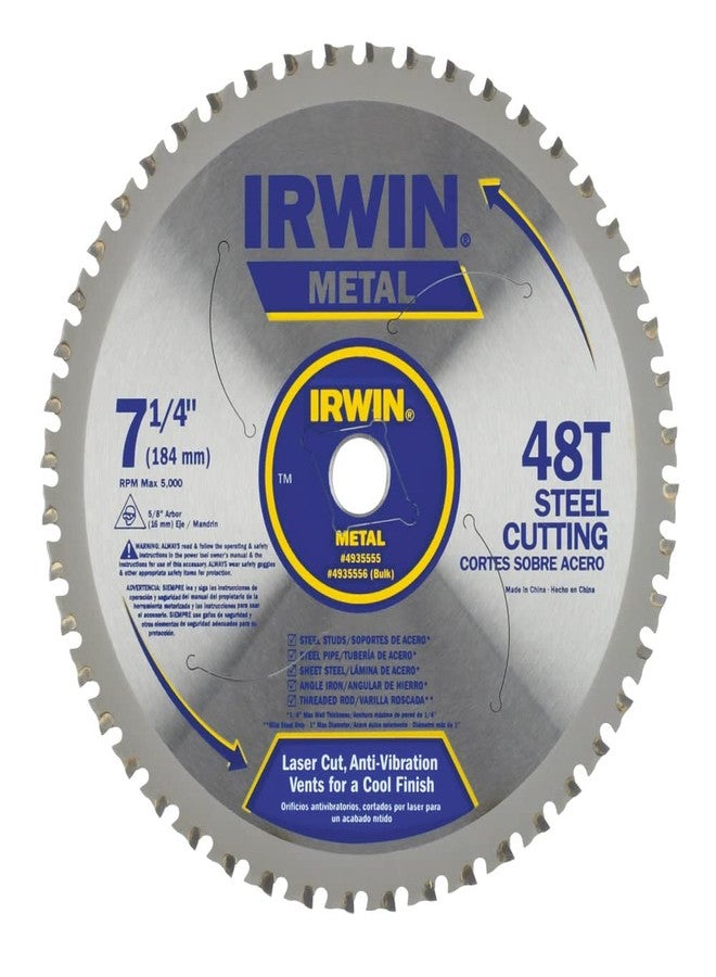IRWIN Tools Metal-Cutting Circular Saw Blade, 7 1/4-inch, 48T (4935555) - Image 2