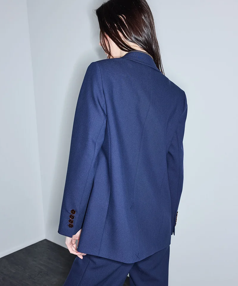 Ipekyol  Contrast Stitch Double-Breasted Blazer for Women | Best Price UAE