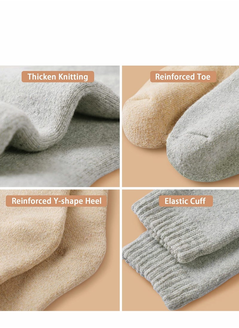 Generic - Cozy Wool Socks for Women and Men, 3 Pairs of Thick Warm Winter Boot Socks, Moisture Wicking and Breathable Design - Image 1