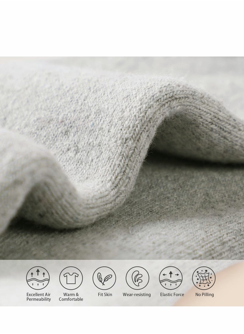 Generic - Cozy Wool Socks for Women and Men, 3 Pairs of Thick Warm Winter Boot Socks, Moisture Wicking and Breathable Design - Image 1
