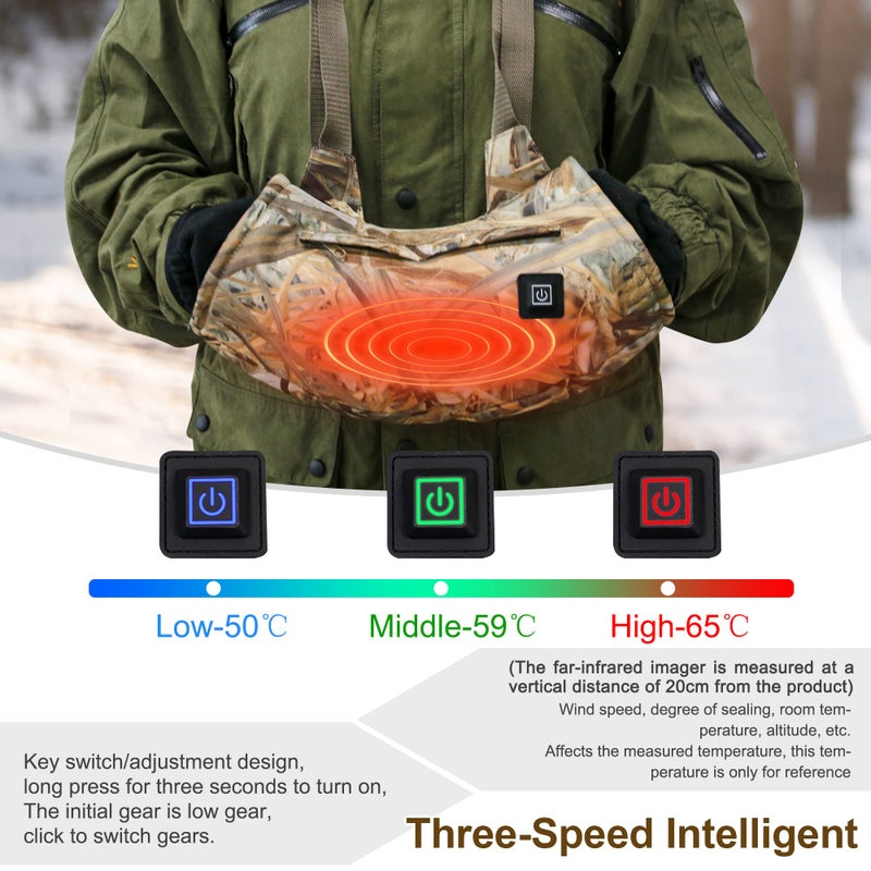 MDSTOP Heated Hand Muff, Electric Heating Hand Warmer Pouch, Suitable for Outdoor Hunting, Sports, Photography, Golf, Hike, Football, Snow Camping in Cold Winter Keep Warmth ï¼ˆNo-Batteryï¼‰ - Image 2