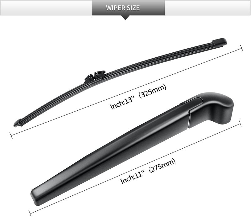 GARDIMU Rear Windshield Wiper Arm Blades Set for BMW X5 G05 (2019-2023) - Image 3
