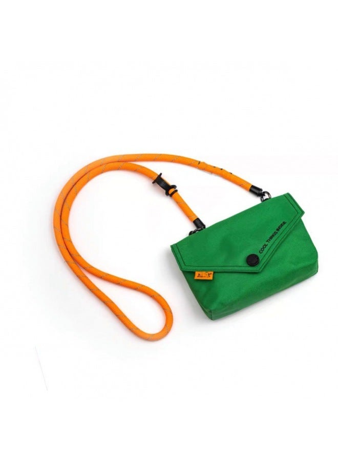 Nocoque Trendy Brand Mini Crossbody Bag One Rope Dual-use Combination Outdoor Nylon Bag Niche Mobile Phone Lanyard Bag-Colour:Bv Green - Image 1